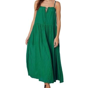Velvet by Graham & Spencer Farrah Keyhole Dress Emerald Medium